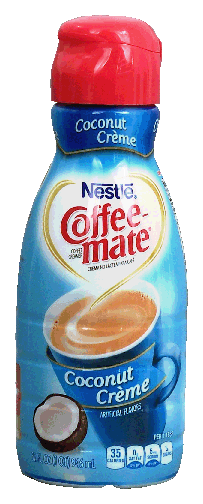 Nestle Coffee-mate coconut creme flavored liquid coffee creamer Full-Size Picture